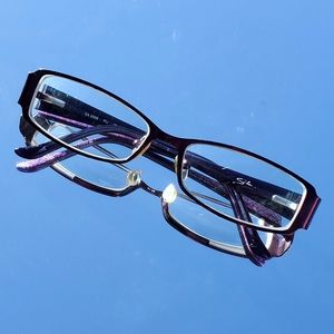 Salsa: Purple square metal glasses